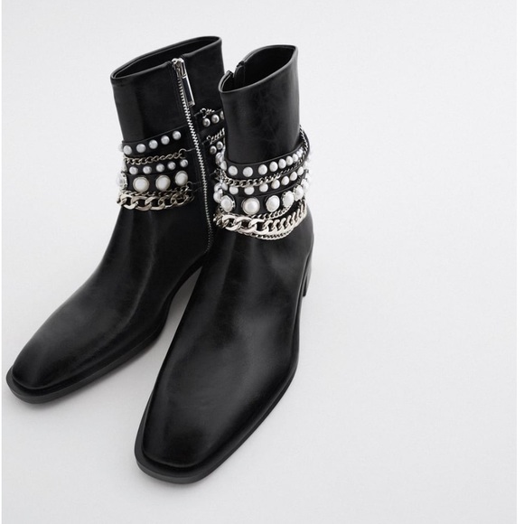 boots perles zara